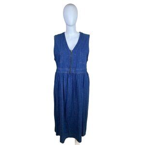 Koret City Blue Women’s Blue Denim Sleeveless Maxi Dress Relaxed Sz 22W - New